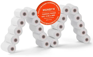 2 1/4 x 50ft Thermal Paper (20 Rolls), BPA Free Receipt Paper, 58mm Thermal Receipt Paper Fits 58mm Mini Thermal POS Printer & Square Terminal Credit Card Machines 2 1/4 x 50ft Thermal Paper (20 Rolls), BPA Free Receipt Paper, 58mm Thermal Receipt Paper Fits 58mm Mini Thermal POS Printer & Square Terminal Credit Card Machines