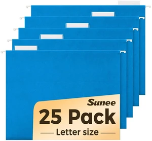 25 Pack Hanging File Folders, Blue Folders, Hanging File Folders Letter Size with 1/5-cut Tabs, Stay Organized for Your Home and Office Bulk File and Documents 25 Pack Hanging File Folders, Blue Folders, Hanging File Folders Letter Size with 1/5-cut Tabs, Stay Organized for Your Home and Office Bulk File and Documents