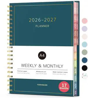 17 Month Academic Planner 2026-2027, Aug 2026-Dec 2027, 8.5"x11" Calendar Planner Weekly and Monthly, Daily Agenda Book Organizer, College School Supplies for Student Teacher, A4, Navy Blue 17 Month Academic Planner 2026-2027, Aug 2026-Dec 2027, 8.5"x11" Calendar Planner Weekly and Monthly, Daily Agenda Book Organizer, College School Supplies for Student Teacher, A4, Navy Blue