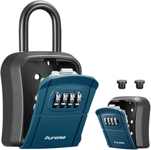 Key Lock Box Outdoor 4 Digit Code Combination Lockbox 1 Peacock Blue For Contractors Guest Realtor Storage Keys, Portable, Home Wall Mount, Resettable, Combination, Weatherproof, High-capacity Key Lock Box Outdoor 4 Digit Code Combination Lockbox 1 Peacock Blue For Contractors Guest Realtor Storage Keys, Portable, Home Wall Mount, Resettable, Combination, Weatherproof, High-capacity