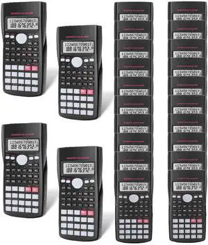 Scientific Calculators Bulk, 24 Pack, 2 Line, 240 Functions 12 Digit Math Calculator Scientific with Protective Hardcover Scientific Calculators Bulk, 24 Pack, 2 Line, 240 Functions 12 Digit Math Calculator Scientific with Protective Hardcover