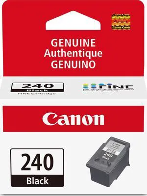 PG-240 Genuine Black Ink Cartridge, Compatible with MG2120/3120/4120, MX512/432/472/372/392/522/532/452, MG2220/3220/4220/3520/3620, TS5120 PG-240 Genuine Black Ink Cartridge, Compatible with MG2120/3120/4120, MX512/432/472/372/392/522/532/452, MG2220/3220/4220/3520/3620, TS5120
