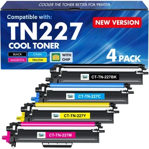 TN227 TN-227BK/C/M/Y High Yield Toner Cartridge 4 Pack TN-227 TN 227 223 Compatible for Brother TN-223BK/C/M/Y TN223 MFC-L3770CDW HL-L3270CDW HL-L3290CDW MFC-L3750CDW HL-L3210CW MFC-L3710CW Printer TN227 TN-227BK/C/M/Y High Yield Toner Cartridge 4 Pack TN-227 TN 227 223 Compatible for Brother TN-223BK/C/M/Y TN223 MFC-L3770CDW HL-L3270CDW HL-L3290CDW MFC-L3750CDW HL-L3210CW MFC-L3710CW Printer