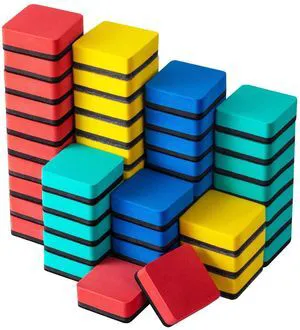 Favourde 48 Pack Magnetic Whiteboard Dry Erase Erasers for Classroom School Whiteboard Dry Erase Erasers Chalkboard for School Supplies and Office Classroom and Teacher Must Haves 4 colors Favourde 48 Pack Magnetic Whiteboard Dry Erase Erasers for Classroom School Whiteboard Dry Erase Erasers Chalkboard for School Supplies and Office Classroom and Teacher Must Haves 4 colors