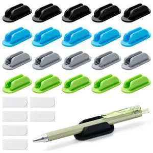 Adhesive Pencil Holders for Desk,Silicone Flexible Pen Holder for Wall, Office, School,Home,Classroom Must Haves,Teacher Essentials Accessories,Desk Organizer (20, Multi-colour combinations) Adhesive Pencil Holders for Desk,Silicone Flexible Pen Holder for Wall, Office, School,Home,Classroom Must Haves,Teacher Essentials Accessories,Desk Organizer (20, Multi-colour combinations)