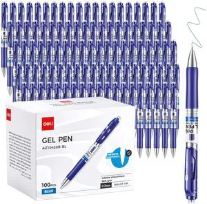 Gel Pens, 100 Pcs Pens Blue Ink, Retractable Medium Point Pen 0.7mm Smooth Writing, Fast Dry, No Bleed for Journaling Note Taking, Home School Office Supplies Gel Pens, 100 Pcs Pens Blue Ink, Retractable Medium Point Pen 0.7mm Smooth Writing, Fast Dry, No Bleed for Journaling Note Taking, Home School Office Supplies