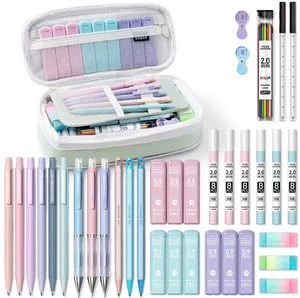 36PCS Mechanical Pencil Set with 624 Lead Refills (Green) 0.5mm - 2.0mm Mechanical Pencils, Aesthetic School Supplies for Writing, Drawing, Drafting, Note-Taking & Back to School 36PCS Mechanical Pencil Set with 624 Lead Refills (Green) 0.5mm - 2.0mm Mechanical Pencils, Aesthetic School Supplies for Writing, Drawing, Drafting, Note-Taking & Back to School