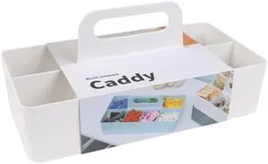 Stackable Organizer Caddy, Long, White, Made in Korea Portable. Adjustable. Home, Office & School Storage Stackable Organizer Caddy, Long, White, Made in Korea Portable. Adjustable. Home, Office & School Storage