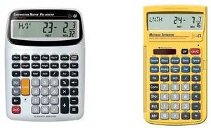 44080 Construction Master Pro-Desktop Advanced Construction Math Feet-Inch-Fraction Calculator & 4019 Material Estimator Calculator,Yellow 44080 Construction Master Pro-Desktop Advanced Construction Math Feet-Inch-Fraction Calculator & 4019 Material Estimator Calculator,Yellow