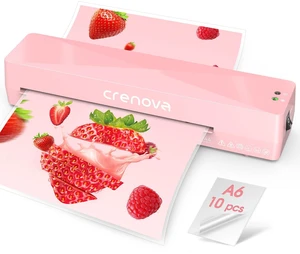 Laminator Machine with 10 Laminating Sheets, A4 Laminating Machine Hot & Cold with Fast Warm Technology, Thermal Laminator 9 Inch for Home Office School Business Pink Laminator Machine with 10 Laminating Sheets, A4 Laminating Machine Hot & Cold with Fast Warm Technology, Thermal Laminator 9 Inch for Home Office School Business Pink