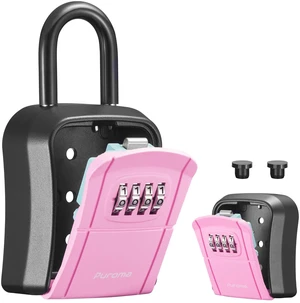 Key Lock Box Outdoor 4 Digit Code Combination Lockbox House, 1 Pink For Contractors Guest Realtor Storage Keys, Portable, Home Wall Mount, Resettable, Combination, Weatherproof, High-capacity Key Lock Box Outdoor 4 Digit Code Combination Lockbox House, 1 Pink For Contractors Guest Realtor Storage Keys, Portable, Home Wall Mount, Resettable, Combination, Weatherproof, High-capacity