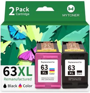 63XL Ink Cartridges Black and Color Replacement for HP Ink 63 63XL Ink Cartridge Combo Pack Work with HP OfficeJet 4520 4650 4652 4655 5255 5258 Envy 4512 DeskJet 3630 3632 Printer 63 Ink 63XL Ink Cartridges Black and Color Replacement for HP Ink 63 63XL Ink Cartridge Combo Pack Work with HP OfficeJet 4520 4650 4652 4655 5255 5258 Envy 4512 DeskJet 3630 3632 Printer 63 Ink