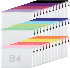 36pcs Mesh Zipper Pouches for Organizing, Zipper Bags, 16x11 Inches Large Puzzle Bags, 12 Colors Storage Bag Zipper File Bags for Office Supplies 36pcs Mesh Zipper Pouches for Organizing, Zipper Bags, 16x11 Inches Large Puzzle Bags, 12 Colors Storage Bag Zipper File Bags for Office Supplies