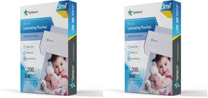 Thermal Laminating Pouches 9"x11.5" Inches, 3mil 200Pack, Laminated Paper, Clear, Letter Size, Office and School Supplies (Pack of 2) Thermal Laminating Pouches 9"x11.5" Inches, 3mil 200Pack, Laminated Paper, Clear, Letter Size, Office and School Supplies (Pack of 2)