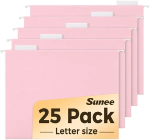 25 Pack Hanging File Folders, Pink Folders, Hanging File Folders Letter Size with 1/5-cut Tabs, Stay Organized for Your Home and Office Bulk File and Documents 25 Pack Hanging File Folders, Pink Folders, Hanging File Folders Letter Size with 1/5-cut Tabs, Stay Organized for Your Home and Office Bulk File and Documents
