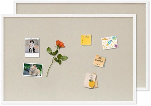 Cork Board with Linen White 2Pack,Bulletin Board 36"x24" Hanging Corkboards for Office Home School Message Board or Vision Board Decoration Cork Board with Linen White 2Pack,Bulletin Board 36"x24" Hanging Corkboards for Office Home School Message Board or Vision Board Decoration