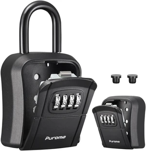 Key Lock Box Outdoor 4 Digit Code Combination Lockbox House, 1 Black For Contractors Guest Realtor Storage Keys, Portable, Home Wall Mount, Resettable, Combination, Weatherproof, High-capacity Key Lock Box Outdoor 4 Digit Code Combination Lockbox House, 1 Black For Contractors Guest Realtor Storage Keys, Portable, Home Wall Mount, Resettable, Combination, Weatherproof, High-capacity