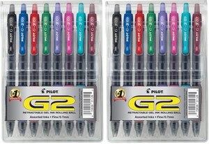 G2 Premium Gel Pens, Gel Roller Pens, Fine Point 0.7 mm Assorted Colors 8,(Pack of 2) G2 Premium Gel Pens, Gel Roller Pens, Fine Point 0.7 mm Assorted Colors 8,(Pack of 2)