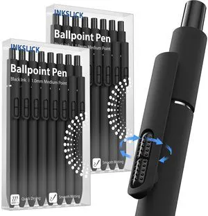 16 Pack Black Ink Ballpoint Pens 1.0mm Fidget Pens for Adults Quality German Ink Smooth Writing Retractable Pen for Nurses Teacher Women Men School Office Work 16 Pack Black Ink Ballpoint Pens 1.0mm Fidget Pens for Adults Quality German Ink Smooth Writing Retractable Pen for Nurses Teacher Women Men School Office Work