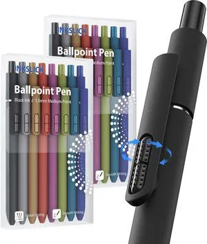 16 Pack Vintage Black Ballpoint Pens 1.0mm Fidget Pens for Adults Quality German Ink Smooth Writing Retractable Pen for Nurses Teacher Women Men School Office Work 16 Pack Vintage Black Ballpoint Pens 1.0mm Fidget Pens for Adults Quality German Ink Smooth Writing Retractable Pen for Nurses Teacher Women Men School Office Work