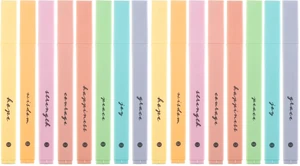 Bible Highlighters with Soft Chisel Tip, 16 Pack Assorted Colors Pens No Bleed, Quick Dry Set, Cute Aesthetic Markers, Bible Study Journaling Supplies and Accessories (Pastel) Bible Highlighters with Soft Chisel Tip, 16 Pack Assorted Colors Pens No Bleed, Quick Dry Set, Cute Aesthetic Markers, Bible Study Journaling Supplies and Accessories (Pastel)