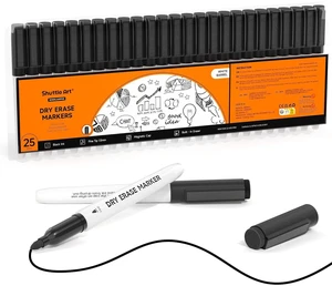 Dry Erase Markers, 25 Pack Black Magnetic Whiteboard Markers with Erase, Fine Point Dry Erase Markers Perfect for Writing on Dry-Erase Whiteboards Mirrors Glasses for School Office Home Dry Erase Markers, 25 Pack Black Magnetic Whiteboard Markers with Erase, Fine Point Dry Erase Markers Perfect for Writing on Dry-Erase Whiteboards Mirrors Glasses for School Office Home