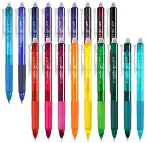 18 Colors Retractable Erasable Gel Pens Clicker, Fine Point(0.7), Make Mistakes Disappear, Premium Comfort Grip for Drawing Writing Planner and Crossword Puzzles 18 Colors Retractable Erasable Gel Pens Clicker, Fine Point(0.7), Make Mistakes Disappear, Premium Comfort Grip for Drawing Writing Planner and Crossword Puzzles