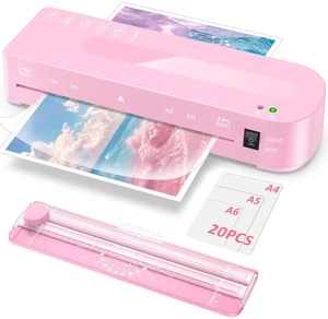 9 Inch Laminator Machine with 20 Laminating Sheets, Hot & Cold with Trimmer A4 Laminating Machine for Office, School, Business and Home 9 Inch Laminator Machine with 20 Laminating Sheets, Hot & Cold with Trimmer A4 Laminating Machine for Office, School, Business and Home