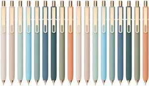 Gel Pens Black Ink Pens for Office 0.5mm Fine Point Pen Smooth Writing Retractable (Metal gold clip-18 pcs) Gel Pens Black Ink Pens for Office 0.5mm Fine Point Pen Smooth Writing Retractable (Metal gold clip-18 pcs)
