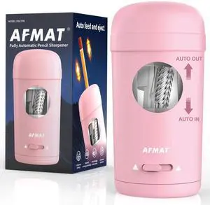 Electric Pencil Sharpener, Fully Automatic Pencil Sharpener for 7-8mm Pencils & Colored Pencils, Auto in & Out, Rechargeable Vertical Hands-Free Sharpeners for Classroom/Home/Office PSX7(Pink) Electric Pencil Sharpener, Fully Automatic Pencil Sharpener for 7-8mm Pencils & Colored Pencils, Auto in & Out, Rechargeable Vertical Hands-Free Sharpeners for Classroom/Home/Office PSX7(Pink)