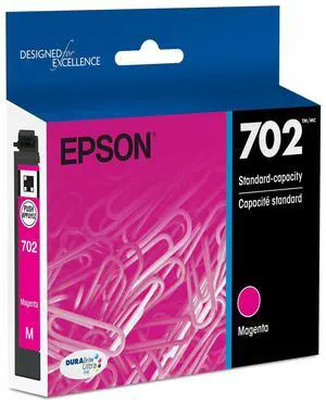702 Genuine Ink Standard Capacity Magenta Cartridge T702320 Standard Capacity for WorkForce Pro WF-3720 WF-3730 WF-3733 Printers 702 Genuine Ink Standard Capacity Magenta Cartridge T702320 Standard Capacity for WorkForce Pro WF-3720 WF-3730 WF-3733 Printers