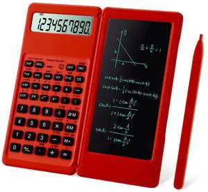 Scientific Calculators for Students, Red Math Calculator with Notepad,10-Digit Large Screen, Classroom Must Haves for Middle High School Supplies & College (Red) Scientific Calculators for Students, Red Math Calculator with Notepad,10-Digit Large Screen, Classroom Must Haves for Middle High School Supplies & College (Red)
