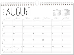 Wall Calendar 2026-2027, 19 Months (Jun 2026-Dec 2027), 17"x12" Twin-Wire Binding Hanging Calendar, Premium Thick Paper, for Office Home Planning & Organizing Wall Calendar 2026-2027, 19 Months (Jun 2026-Dec 2027), 17"x12" Twin-Wire Binding Hanging Calendar, Premium Thick Paper, for Office Home Planning & Organizing