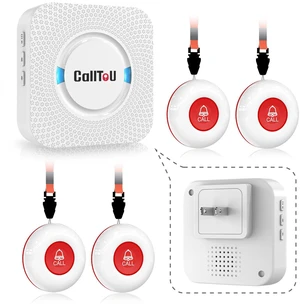 Caregiver Pager Wireless Call Button Smart Bell Nurse Alert System Easy Setup, Loud Whole-Home Alerts, Peace of Mind, Waterproof Call Button for Elderly, Seniors, Patients and Home Caregivers Caregiver Pager Wireless Call Button Smart Bell Nurse Alert System Easy Setup, Loud Whole-Home Alerts, Peace of Mind, Waterproof Call Button for Elderly, Seniors, Patients and Home Caregivers