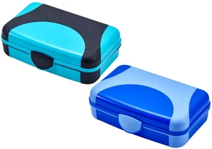 by Bostitch Hard Pencil Case, Durable Plastic Pencil Box, Kid-Friendly Colors in Blue & Turquoise, 2-Pack by Bostitch Hard Pencil Case, Durable Plastic Pencil Box, Kid-Friendly Colors in Blue & Turquoise, 2-Pack