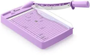 12 Inch Guillotine Paper Cutter, Heavy Duty Paper Trimmer, Purple 12-Sheet Capacity | Dual Scales | Paper, Cardstock & Photo Trimming | Scrapbooking Crafts | Office, Home & Studio Use 12 Inch Guillotine Paper Cutter, Heavy Duty Paper Trimmer, Purple 12-Sheet Capacity | Dual Scales | Paper, Cardstock & Photo Trimming | Scrapbooking Crafts | Office, Home & Studio Use