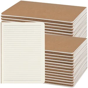 50 Pack A5 Kraft Notebooks Bulk, 8.15x5.5 Inches Lined Paper Journaling Notebooks, Notebooks for Work, Composition Notebooks for School, Journal Notebooks for Office, 60 Pages 50 Pack A5 Kraft Notebooks Bulk, 8.15x5.5 Inches Lined Paper Journaling Notebooks, Notebooks for Work, Composition Notebooks for School, Journal Notebooks for Office, 60 Pages