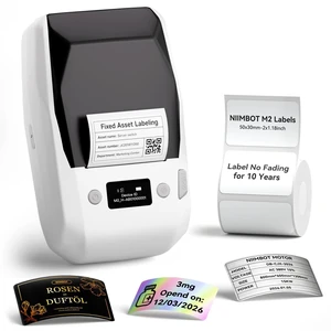 M2 Thermal Transfer Label Maker, Label No Fading for Office Lab Use 300DPI Label Printer, Labels Last 10 yrs No Fade For office, Garden, Lab, Industrial, Equip, Cables, Support Bluetooth& USB M2 Thermal Transfer Label Maker, Label No Fading for Office Lab Use 300DPI Label Printer, Labels Last 10 yrs No Fade For office, Garden, Lab, Industrial, Equip, Cables, Support Bluetooth& USB