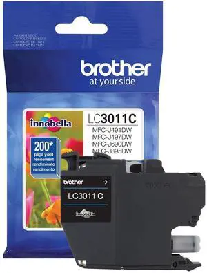 Printer LC3011C Single Pack Standard Cartridge Yield Up to 200 Pages LC3011 Ink Cyan Printer LC3011C Single Pack Standard Cartridge Yield Up to 200 Pages LC3011 Ink Cyan