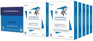 Printer Paper, Great White 30% Recycled Paper, 8.5 x 11-10 Ream (5,000 Sheets) - 92 Bright, Made in the USA, 086700C Printer Paper, Great White 30% Recycled Paper, 8.5 x 11-10 Ream (5,000 Sheets) - 92 Bright, Made in the USA, 086700C