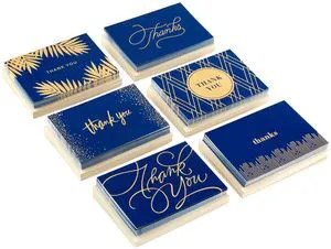 Bulk Thank You Cards with Envelopes, 120-Pack (Gold and Navy) Bulk Thank You Cards with Envelopes, 120-Pack (Gold and Navy)