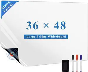 Large Magnetic Fridge Whiteboard: Keep Every Family to-Do List Clear Supports Whole-Family Planning, 48" x 36" Reusable Dry Erase Surface, Weekly Menus, Schedules, Easy to Write & Clean Large Magnetic Fridge Whiteboard: Keep Every Family to-Do List Clear Supports Whole-Family Planning, 48" x 36" Reusable Dry Erase Surface, Weekly Menus, Schedules, Easy to Write & Clean