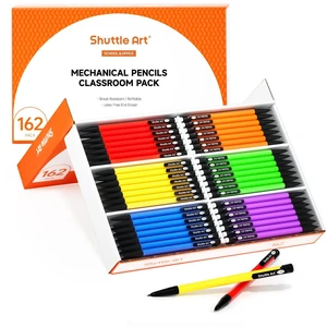 Mechanical Pencils, 162 Pack Bulk Mechanical Pencils 0.7mm Medium Point, HB #2 Lead Pencils, Assorted Barrels, Office School Supplies Mechanical Pencils, 162 Pack Bulk Mechanical Pencils 0.7mm Medium Point, HB #2 Lead Pencils, Assorted Barrels, Office School Supplies