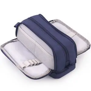 Large Capacity Pen Pencil Case with 4 Compartments, Multi-Slot Pencil Pouch Bag Aesthetic School Supplies Organizer for Teen Girls, Women, Adults (Navy) Large Capacity Pen Pencil Case with 4 Compartments, Multi-Slot Pencil Pouch Bag Aesthetic School Supplies Organizer for Teen Girls, Women, Adults (Navy)