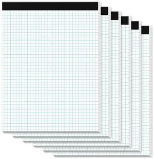 6 Pack Graph Paper Pads 8.5 x 11, 4x4 Blue Quad Grid Paper Pad 8.5 x 11 White Quadrille Pad 8-1/2" x 11", Easy Tears Off, Grid Notebook 8.5 x 11, White 70 GSM Graft Paper, 30 Sheets/Pad 6 Pack Graph Paper Pads 8.5 x 11, 4x4 Blue Quad Grid Paper Pad 8.5 x 11 White Quadrille Pad 8-1/2" x 11", Easy Tears Off, Grid Notebook 8.5 x 11, White 70 GSM Graft Paper, 30 Sheets/Pad