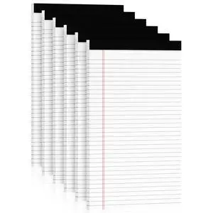 White Legal Pads 8.5x14, 6 Pack Wide Ruled Legal Notepads, White Note Pads 8.5 x 14 Writing Pads, Notebook Paper 8.5x14, Lined Tablets Notebook Pads of Paper, 70 GSM White Paper, 30 Sheets/Pad White Legal Pads 8.5x14, 6 Pack Wide Ruled Legal Notepads, White Note Pads 8.5 x 14 Writing Pads, Notebook Paper 8.5x14, Lined Tablets Notebook Pads of Paper, 70 GSM White Paper, 30 Sheets/Pad