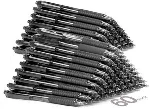 60 Pack Bulk Pens Ballpoint, Smooth Writing Pens with Soft Grip Retractable Blue Ink Pens, Medium Point 1.0mm Pen for Journaling, Ballpoint Pen Office Supplies 60 Pack Bulk Pens Ballpoint, Smooth Writing Pens with Soft Grip Retractable Blue Ink Pens, Medium Point 1.0mm Pen for Journaling, Ballpoint Pen Office Supplies