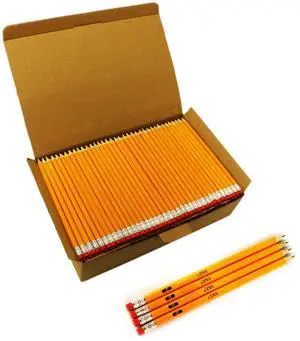 #2 HB Pencils, 360 Count Pre-Sharpened Bulk Pencil,with Top Erasers, Yellow Wood-Cased, For Classroom, Scorekeeping, Church Pews & Back to School #2 HB Pencils, 360 Count Pre-Sharpened Bulk Pencil,with Top Erasers, Yellow Wood-Cased, For Classroom, Scorekeeping, Church Pews & Back to School