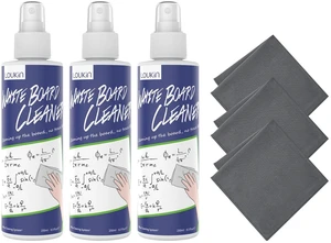 Dry Erase Cleaner, 8.5 fl oz Whiteboard Spray with Cloth, 3 Pack AP Certified, ASTM D4236, Low Odor, Effective Cleaning, Mild Formula, Atomizing Nozzle, Classroom Office Home Use Dry Erase Cleaner, 8.5 fl oz Whiteboard Spray with Cloth, 3 Pack AP Certified, ASTM D4236, Low Odor, Effective Cleaning, Mild Formula, Atomizing Nozzle, Classroom Office Home Use