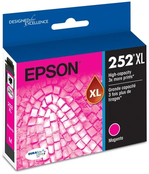 252XL Genuine High Capacity Magenta Ink Cartridge T252XL320 Works With WorkForce WF-3620 WF-3640 WF-7110 WF-7210 WF-7610 WF-7620 WF-7710 WF-7720 Printers 252XL Genuine High Capacity Magenta Ink Cartridge T252XL320 Works With WorkForce WF-3620 WF-3640 WF-7110 WF-7210 WF-7610 WF-7620 WF-7710 WF-7720 Printers